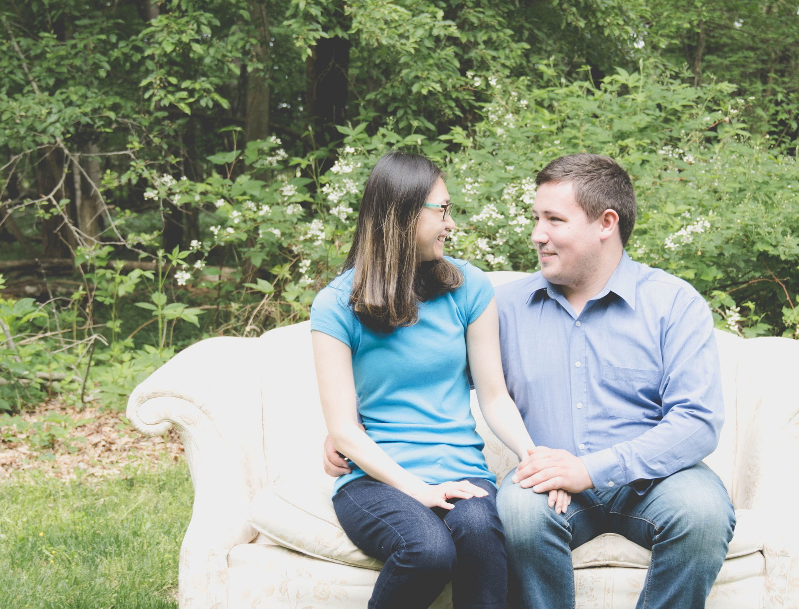 Couple on a sofa