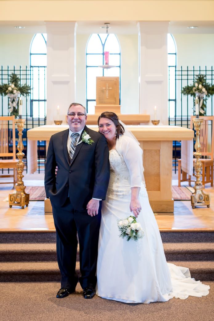 Lloyd and Bonnie at their wedding