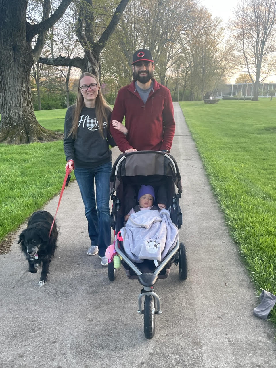 Shane and Heidi in the park, Ohio adoptive parents waiting to adopt again