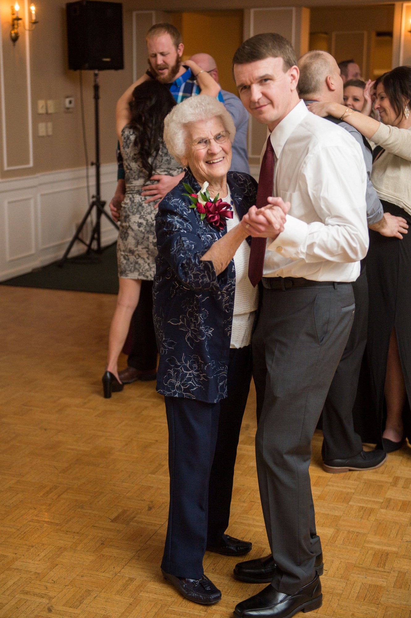 Brad dancing with Grandma