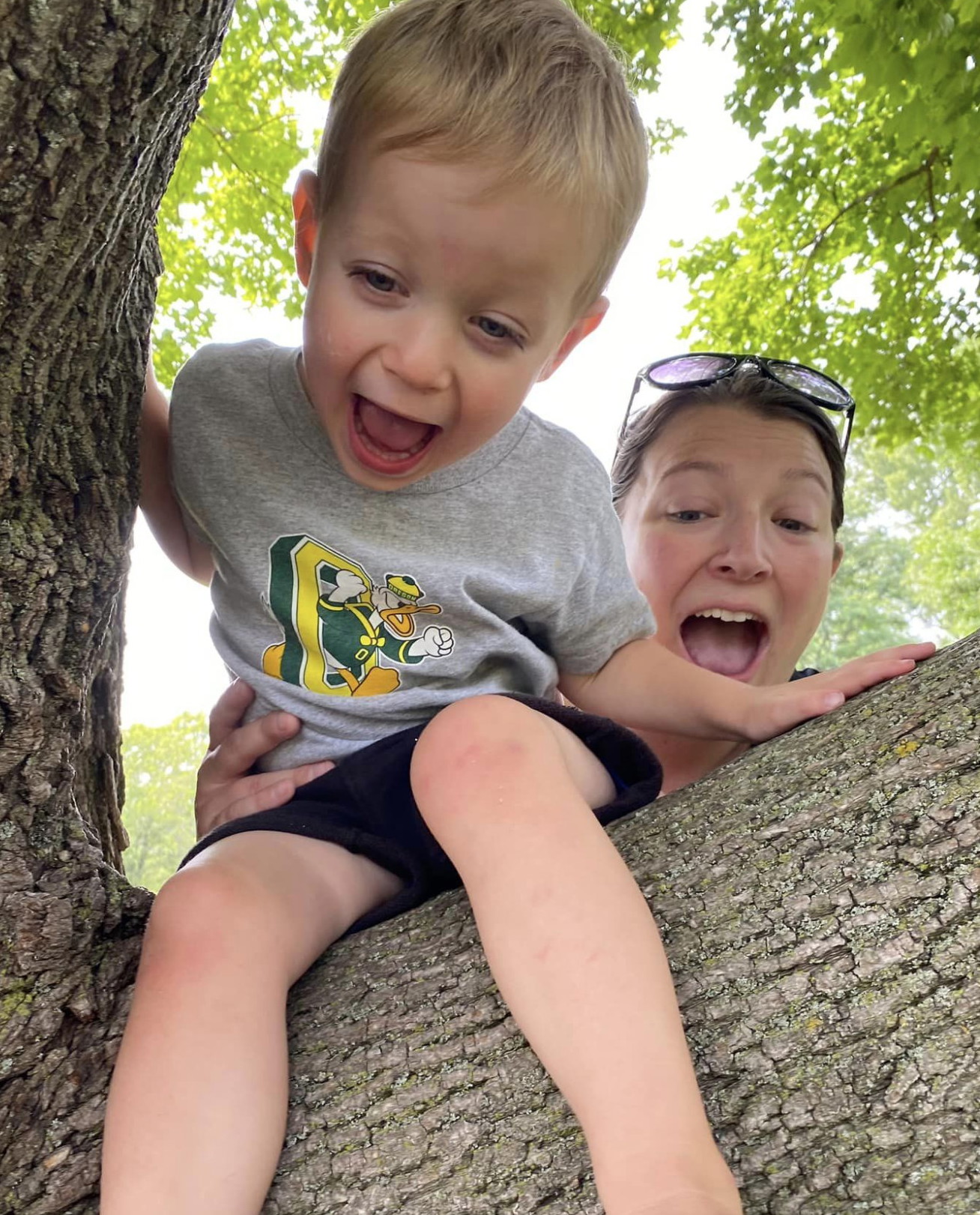 Hannah with her nephew.  Ready to adopt in Ohio